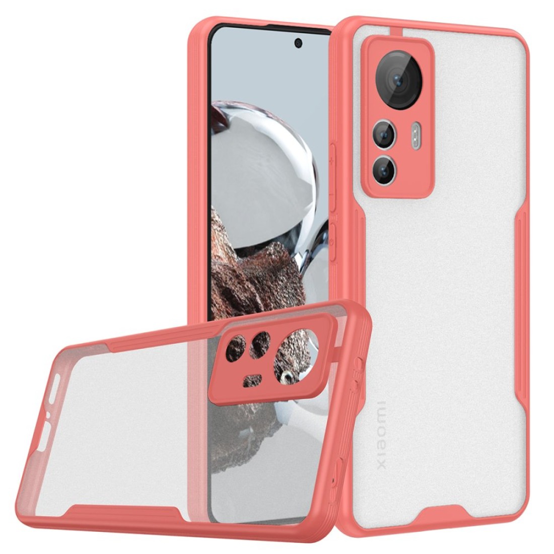  Xiaomi Mi 12T Kılıf Platin Silikon - Pembe