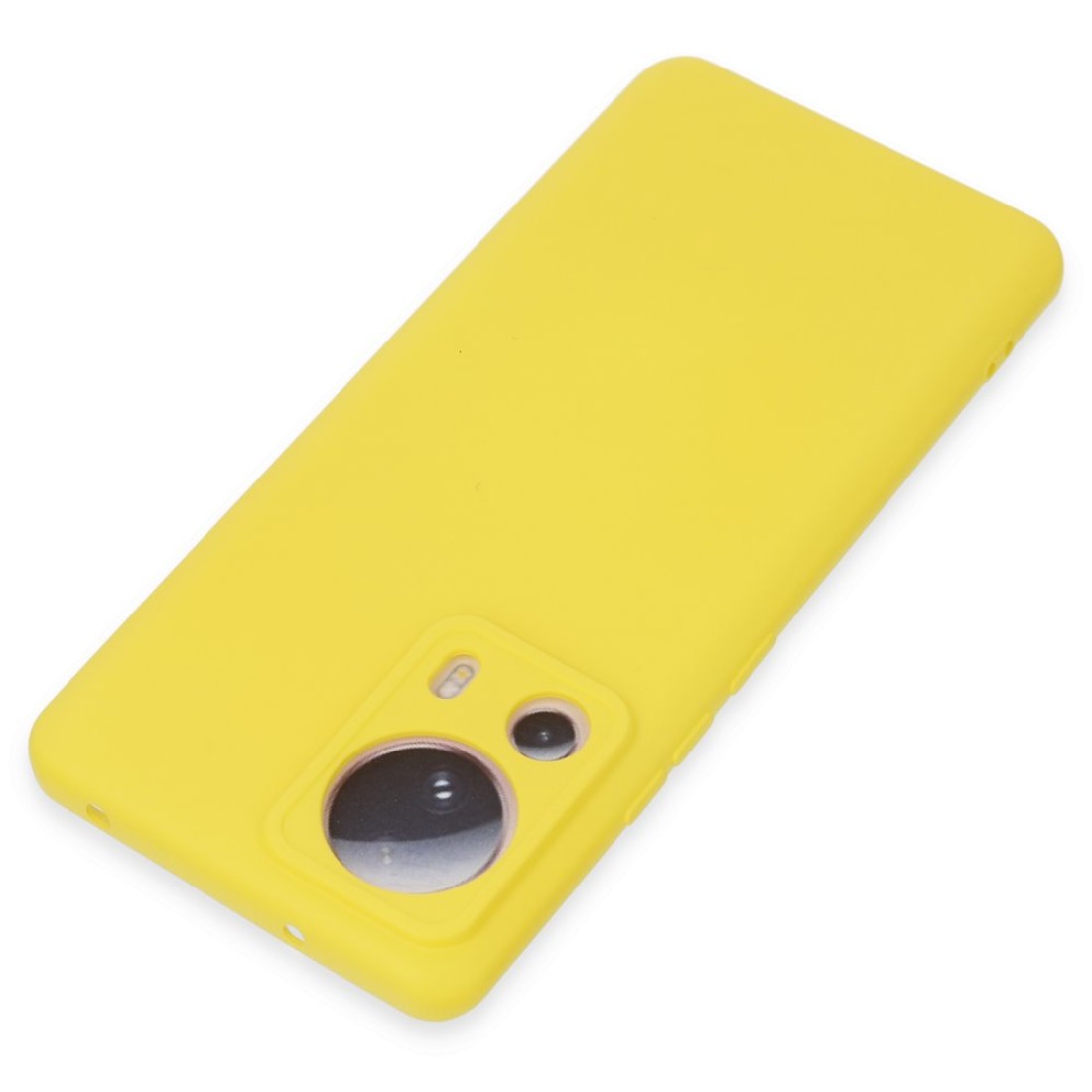  Xiaomi Mi 13 Lite Kılıf Nano içi Kadife Silikon - Sarı