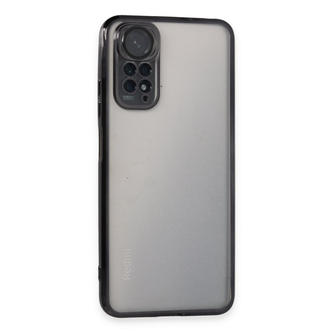  Xiaomi Redmi Note 11 4G Kılıf Razer Lensli Silikon - Siyah