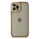  iPhone 12 Pro Kılıf Liva Lens Silikon - Beyaz