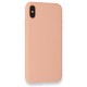  iPhone XS Max Kılıf Nano içi Kadife Silikon - Pembe