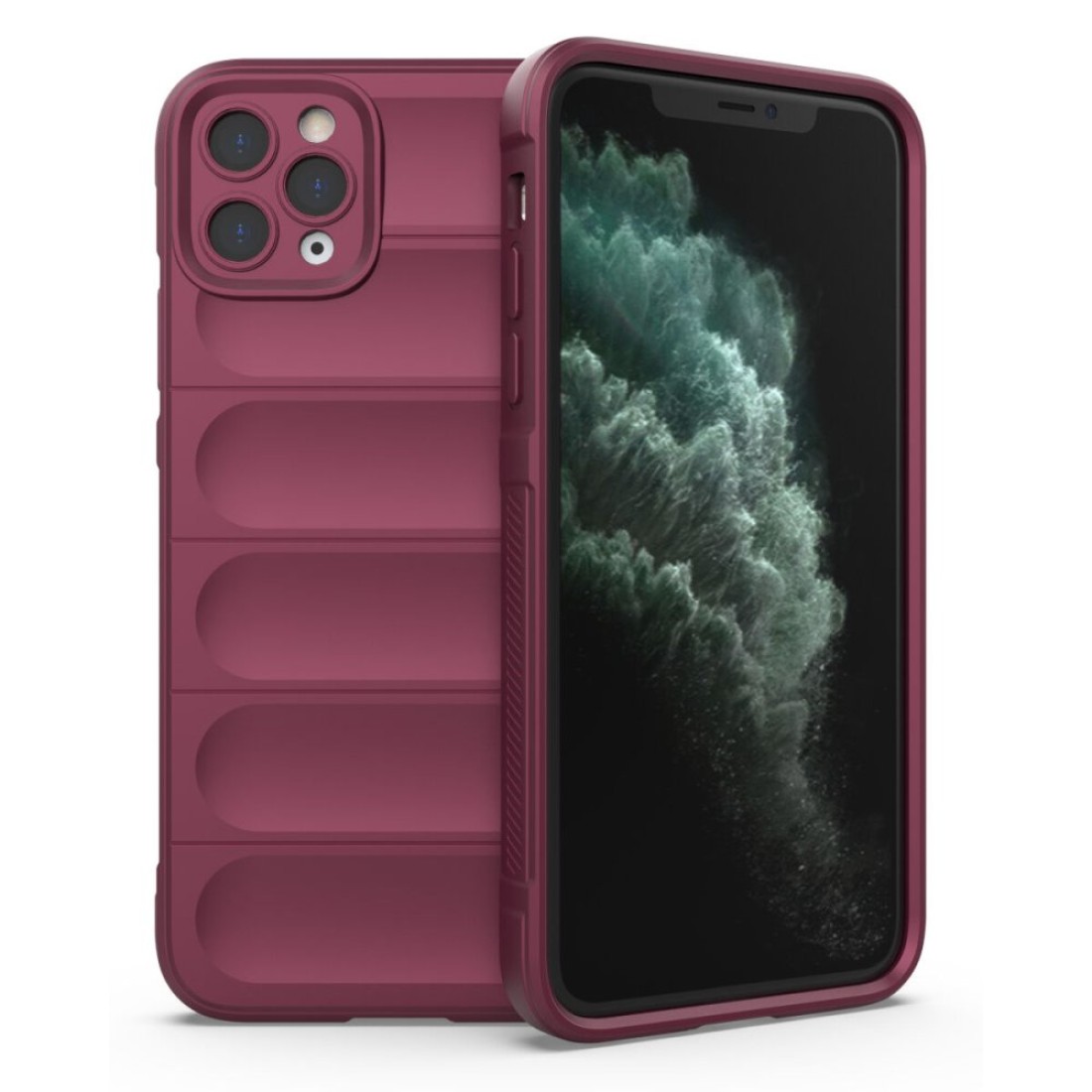  iPhone 11 Pro Kılıf Optimum Silikon - Bordo