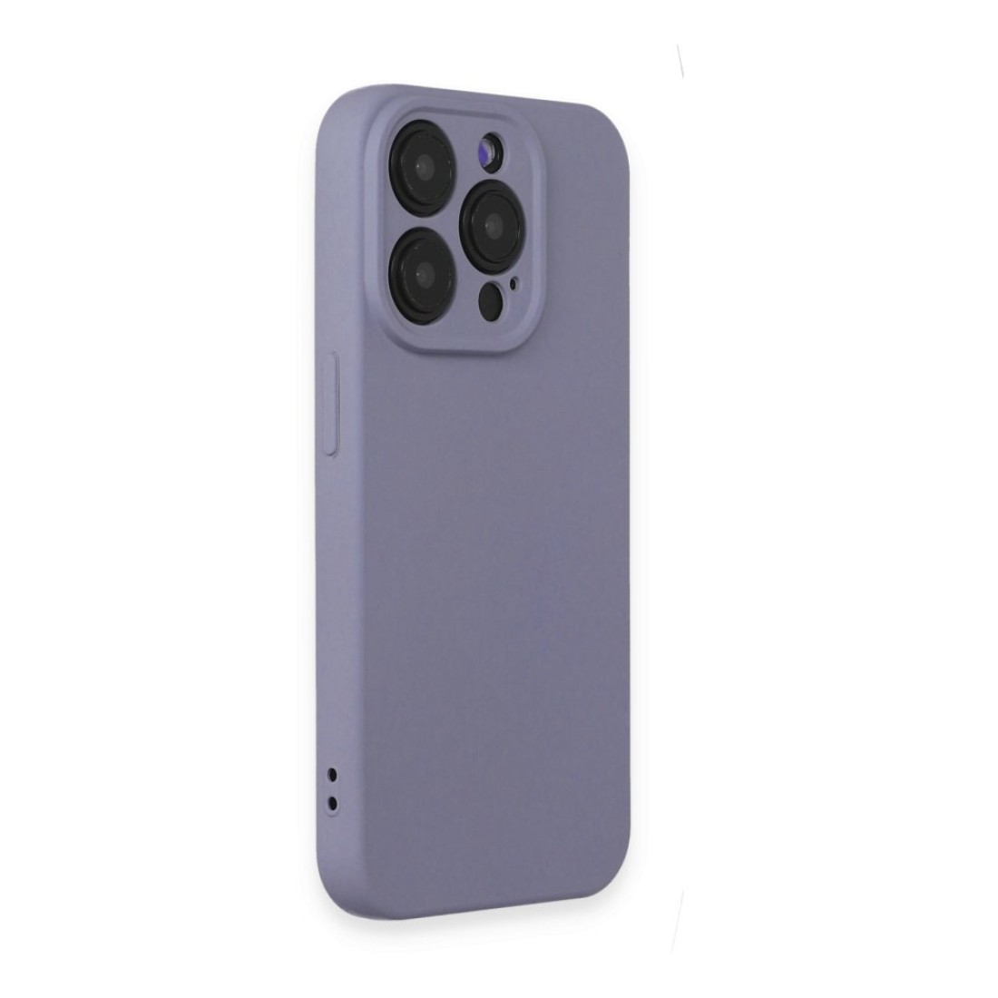  iPhone 15 Pro Max Kılıf Nano içi Kadife Silikon - Lila
