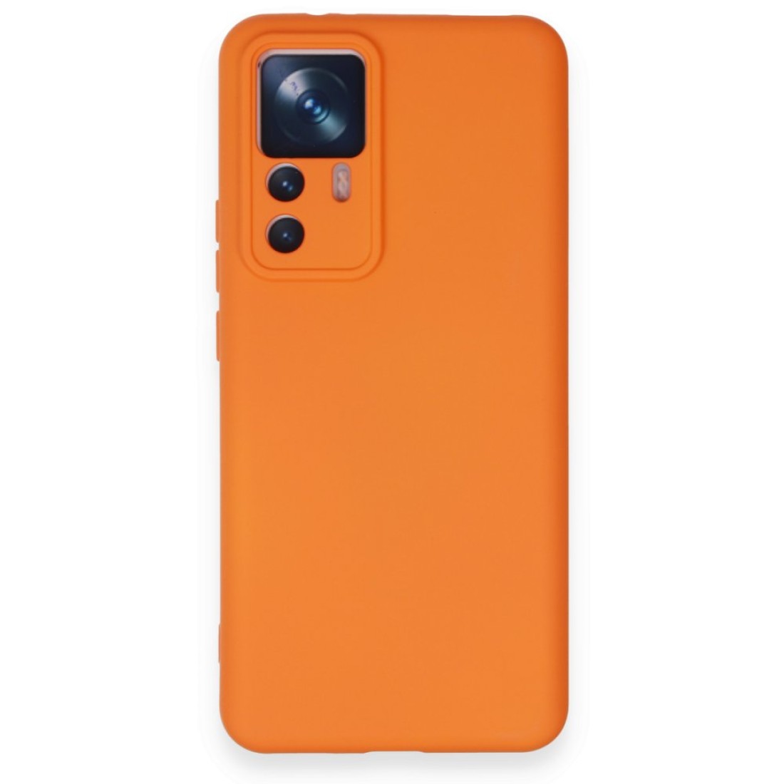  Xiaomi Mi 12T Kılıf Nano içi Kadife Silikon - Turuncu