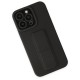  iPhone 14 Pro Kılıf Mega Standlı Silikon - Siyah