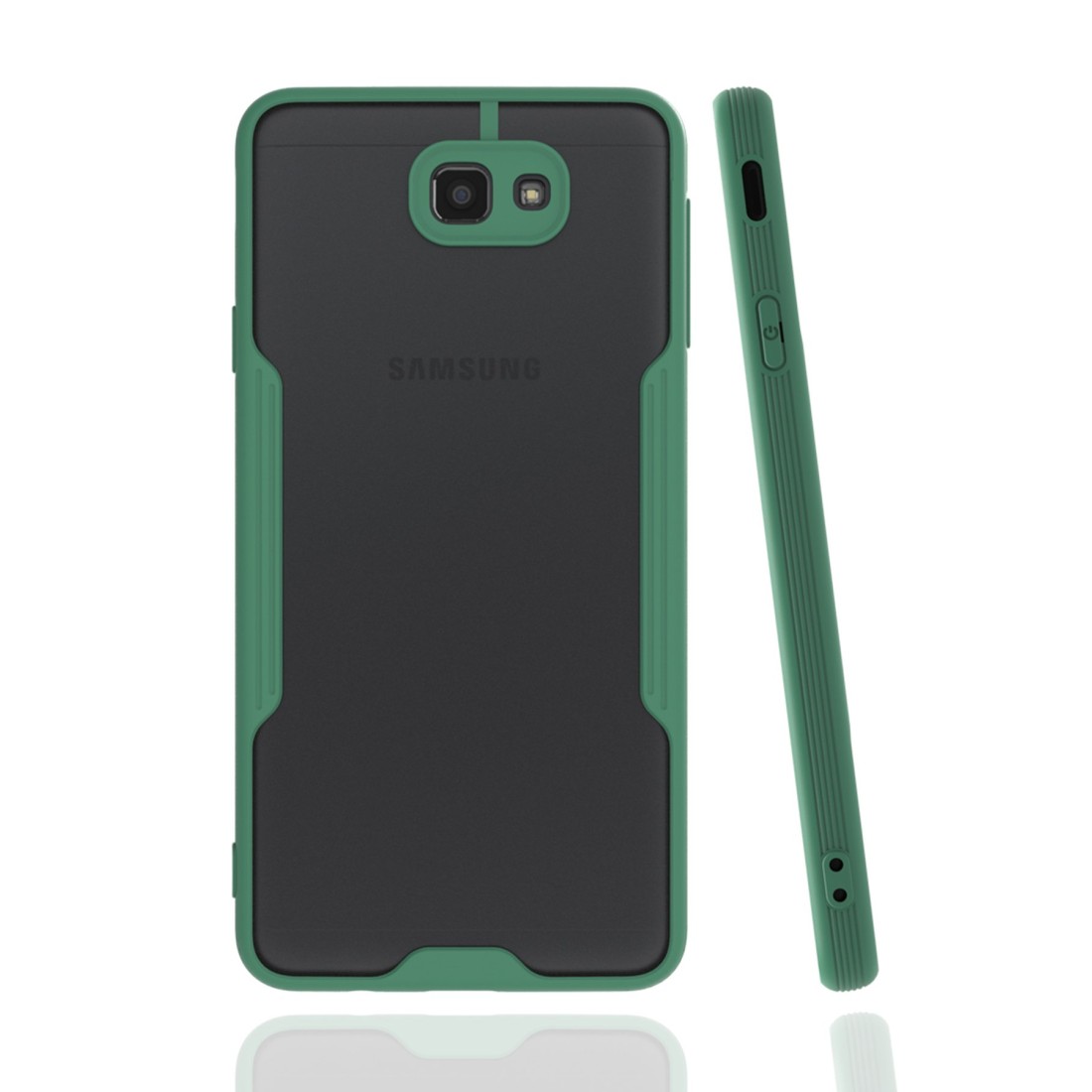  Samsung Galaxy J7 Prime Kılıf Platin Silikon - Yeşil