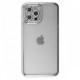 iPhone 12 Pro Kılıf Joke Taşlı Silikon - Gümüş