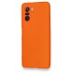  Xiaomi Redmi K40 Kılıf Nano içi Kadife Silikon - Turuncu
