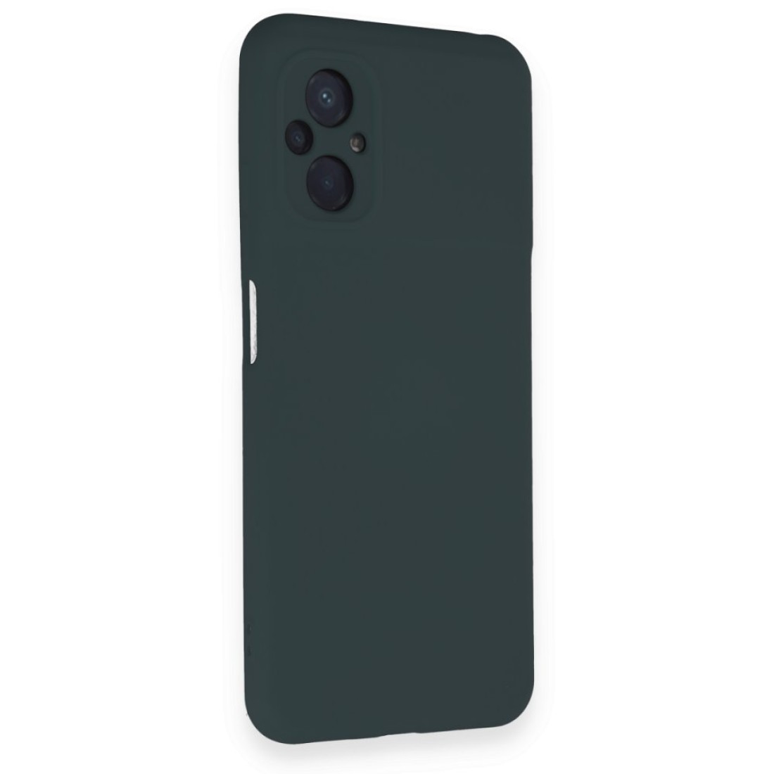  Xiaomi Poco M5 Kılıf Nano içi Kadife Silikon - Koyu Yeşil