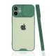  iPhone 12 Mini Kılıf Platin Kamera Koruma Silikon - Yeşil