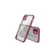 iPhone 12 Mini Kılıf Miami Şeffaf Silikon - Fuşya
