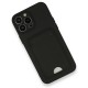 iPhone 13 Pro Max Kılıf Kelvin Kartvizitli Silikon - Siyah iPhone 13 Pro Max Kılıf Kelvin Kartvizitli Silikon - Siyah