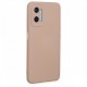 Oppo A96 Kılıf Nano içi Kadife Silikon - Pudra Oppo A96 Kılıf Nano içi Kadife Silikon - Pudra