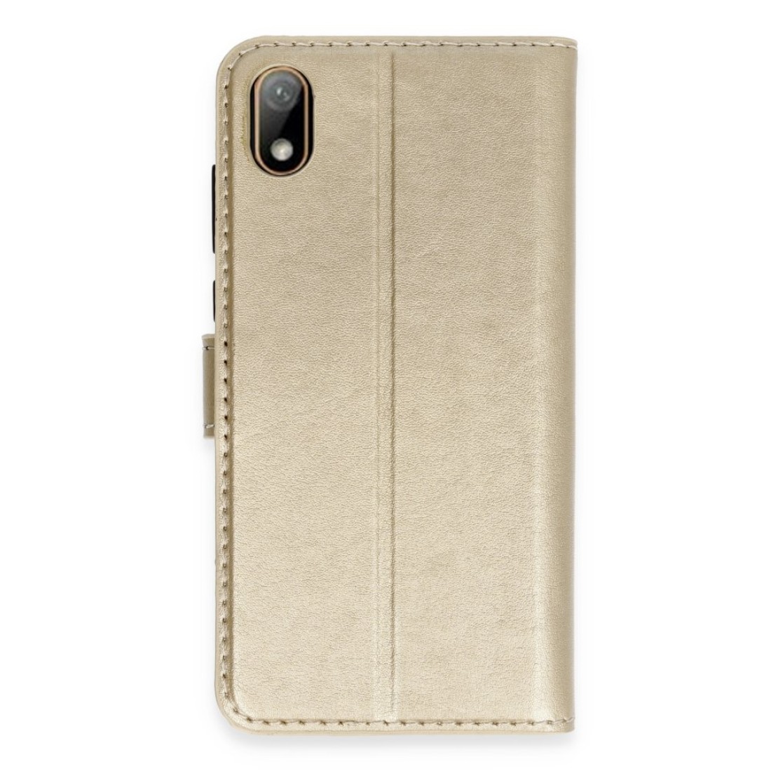  Huawei Y5 2019 Kılıf Trend S Plus Kapaklı Kılıf - Gold