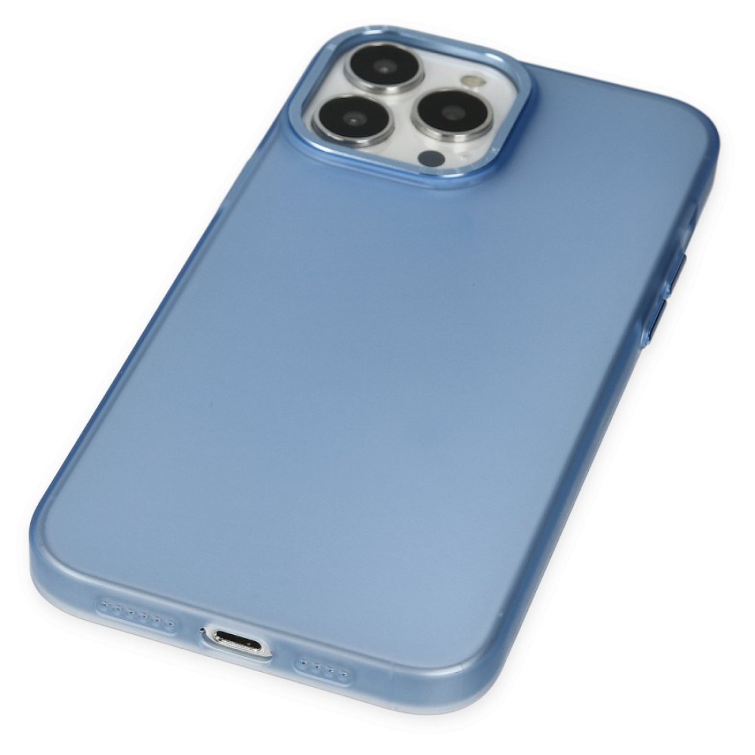 iPhone 14 Pro Max Kılıf Modos Metal Kapak - Mavi iPhone 14 Pro Max Kılıf Modos Metal Kapak - Mavi
