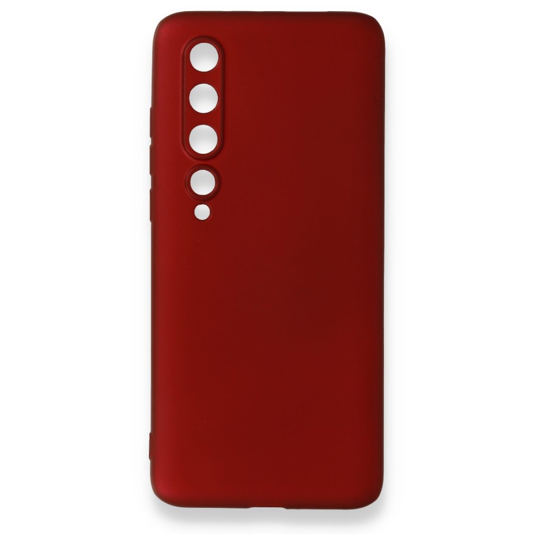  Xiaomi Mi 10 Kılıf First Silikon - Bordo