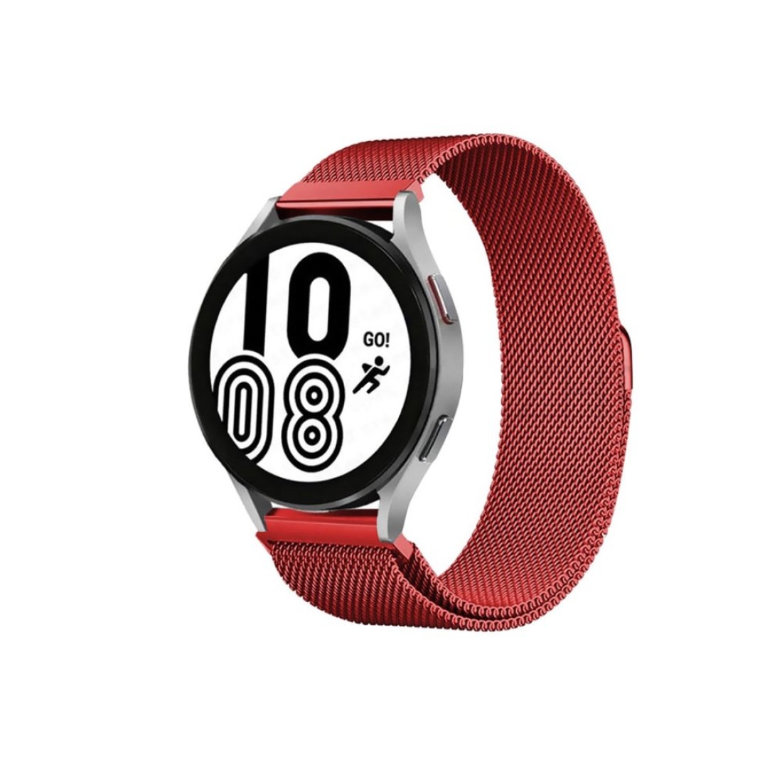  Samsung Galaxy Watch 5 Metal Mıknatıslı Kordon - Kırmızı
