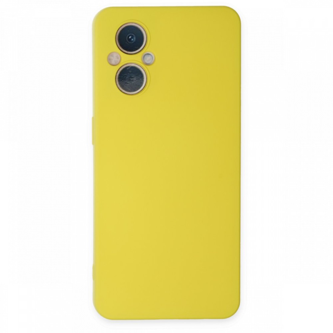  Oppo Reno 7 Lite Kılıf Nano içi Kadife Silikon - Sarı