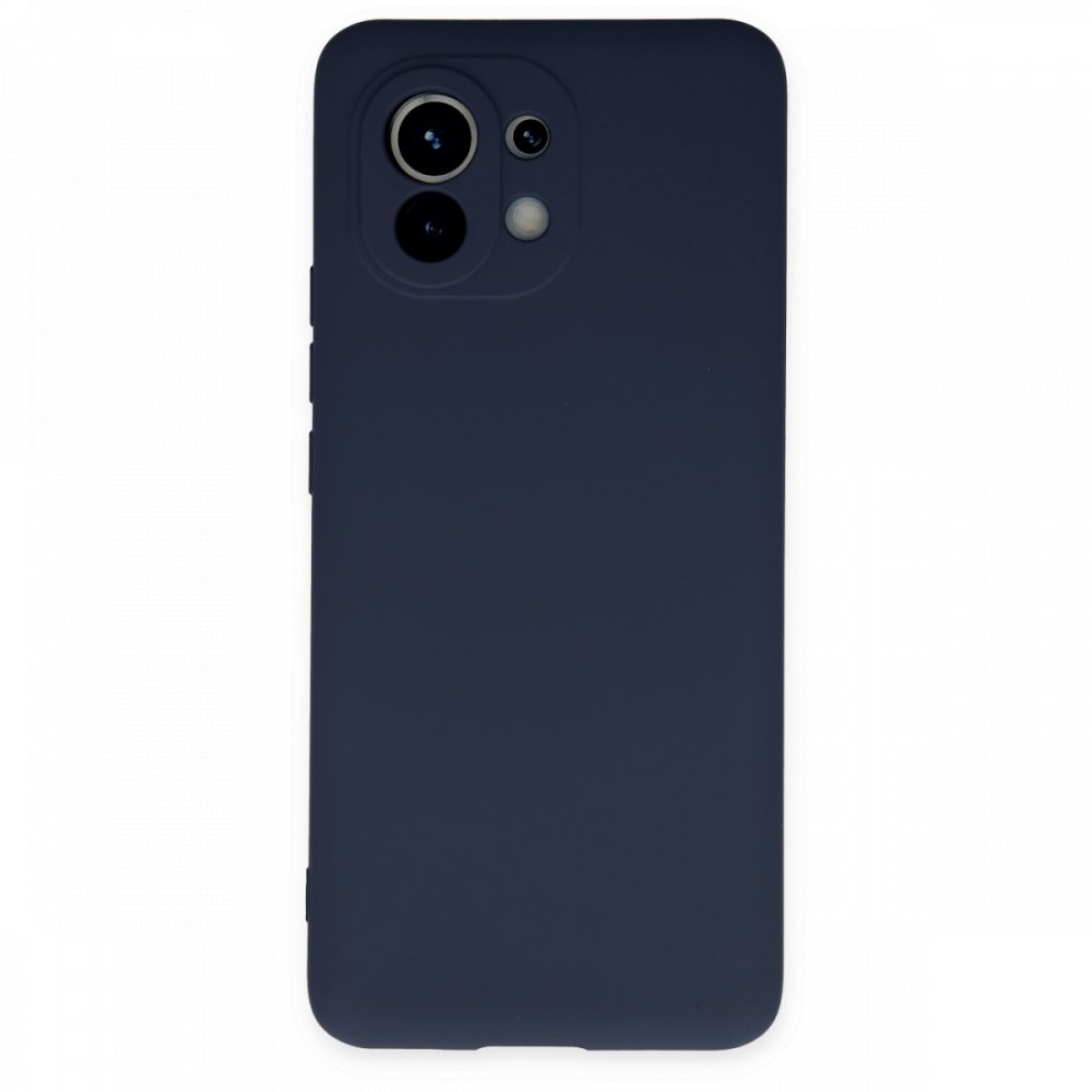  Xiaomi Mi 11 Kılıf Nano içi Kadife Silikon - Lacivert