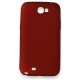  Samsung Galaxy Note 2 / N7100 Kılıf First Silikon - Bordo