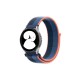  Samsung Galaxy Watch 5 Pro Hasırlı Cırtcırtlı Kordon - Siyah-Mavi