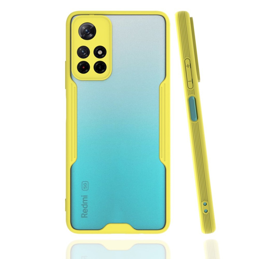  Xiaomi Redmi Note 11T Kılıf Platin Silikon - Sarı