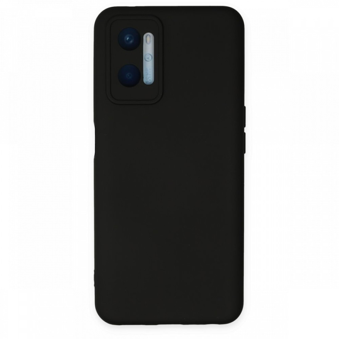  Oppo A96 Kılıf Nano içi Kadife Silikon - Siyah