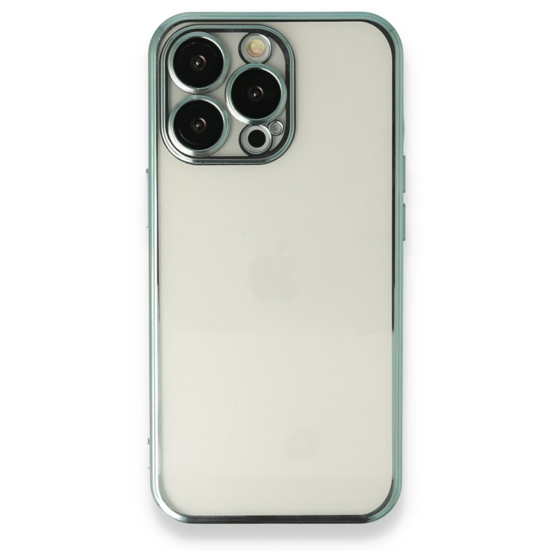  iPhone 14 Pro Kılıf Razer Lensli Silikon - Yeşil