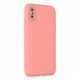 iPhone XS Kılıf Lansman Glass Kapak - Pembe iPhone XS Kılıf Lansman Glass Kapak - Pembe
