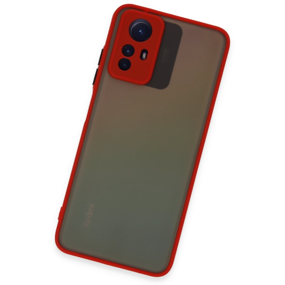  Xiaomi Redmi Note 12S Kılıf Montreal Silikon Kapak - Kırmızı