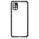  Samsung Galaxy A71 Kılıf Miami Şeffaf Silikon - Siyah