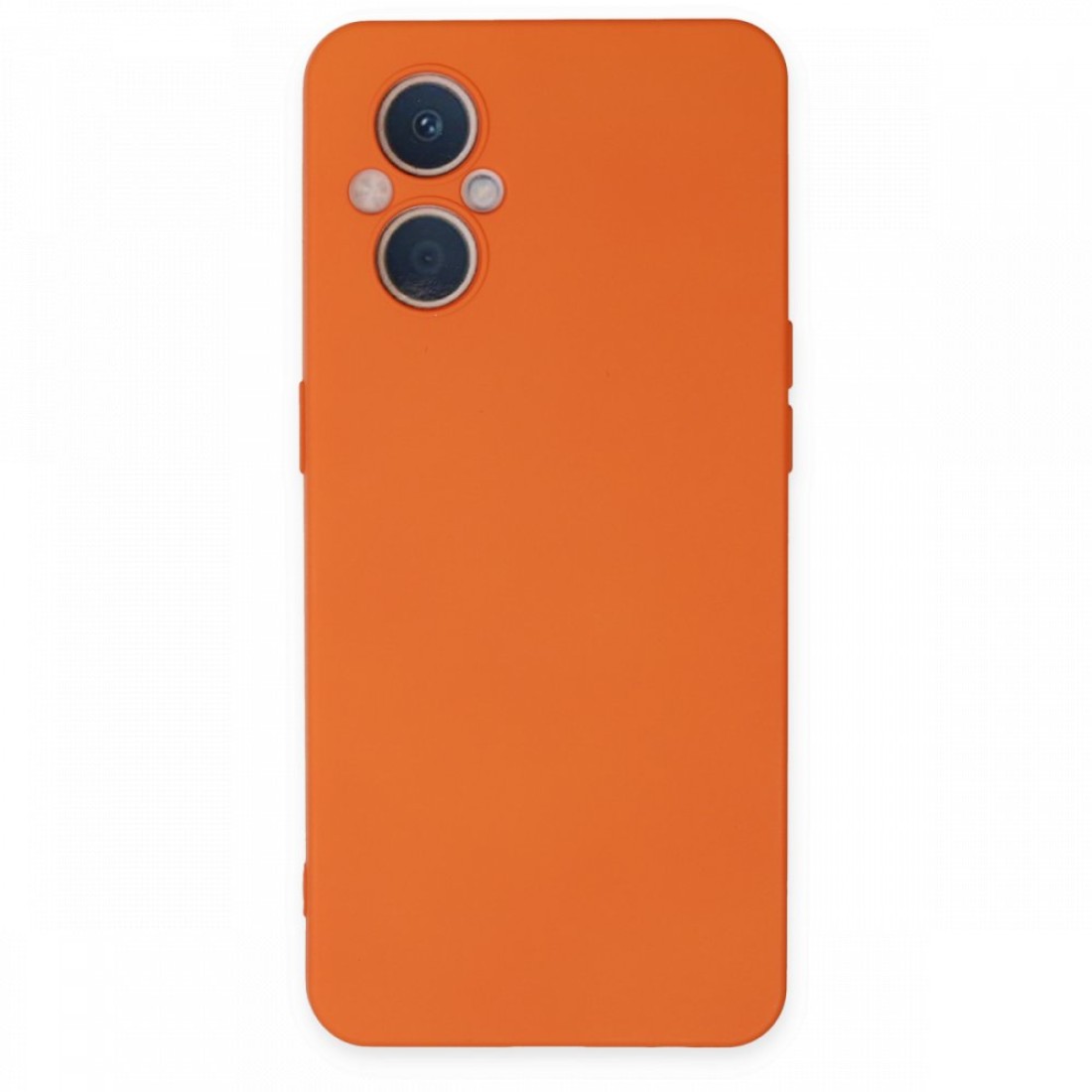  Oppo Reno 7 Lite Kılıf Nano içi Kadife Silikon - Turuncu