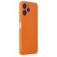 Xiaomi Redmi 12 Kılıf Nano içi Kadife Silikon - Turuncu Xiaomi Redmi 12 Kılıf Nano içi Kadife Silikon - Turuncu