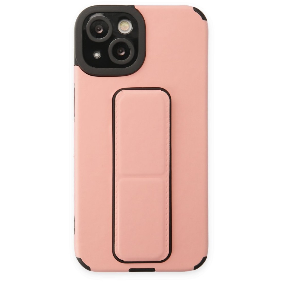  iPhone 14 Plus Kılıf Mega Standlı Silikon - Pudra