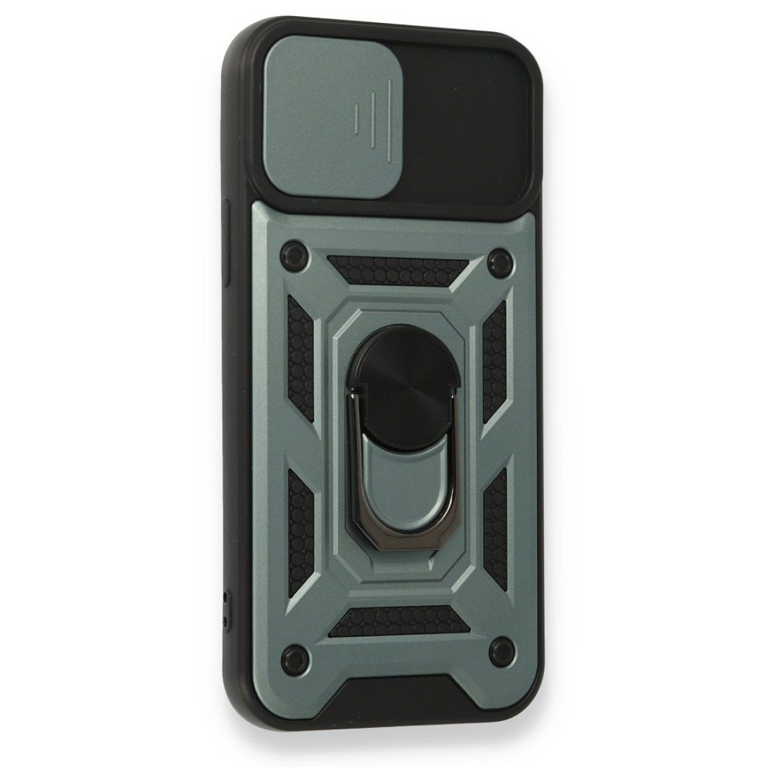 iPhone 12 Pro Kılıf Pars Lens Yüzüklü Silikon - Yeşil iPhone 12 Pro Kılıf Pars Lens Yüzüklü Silikon - Yeşil