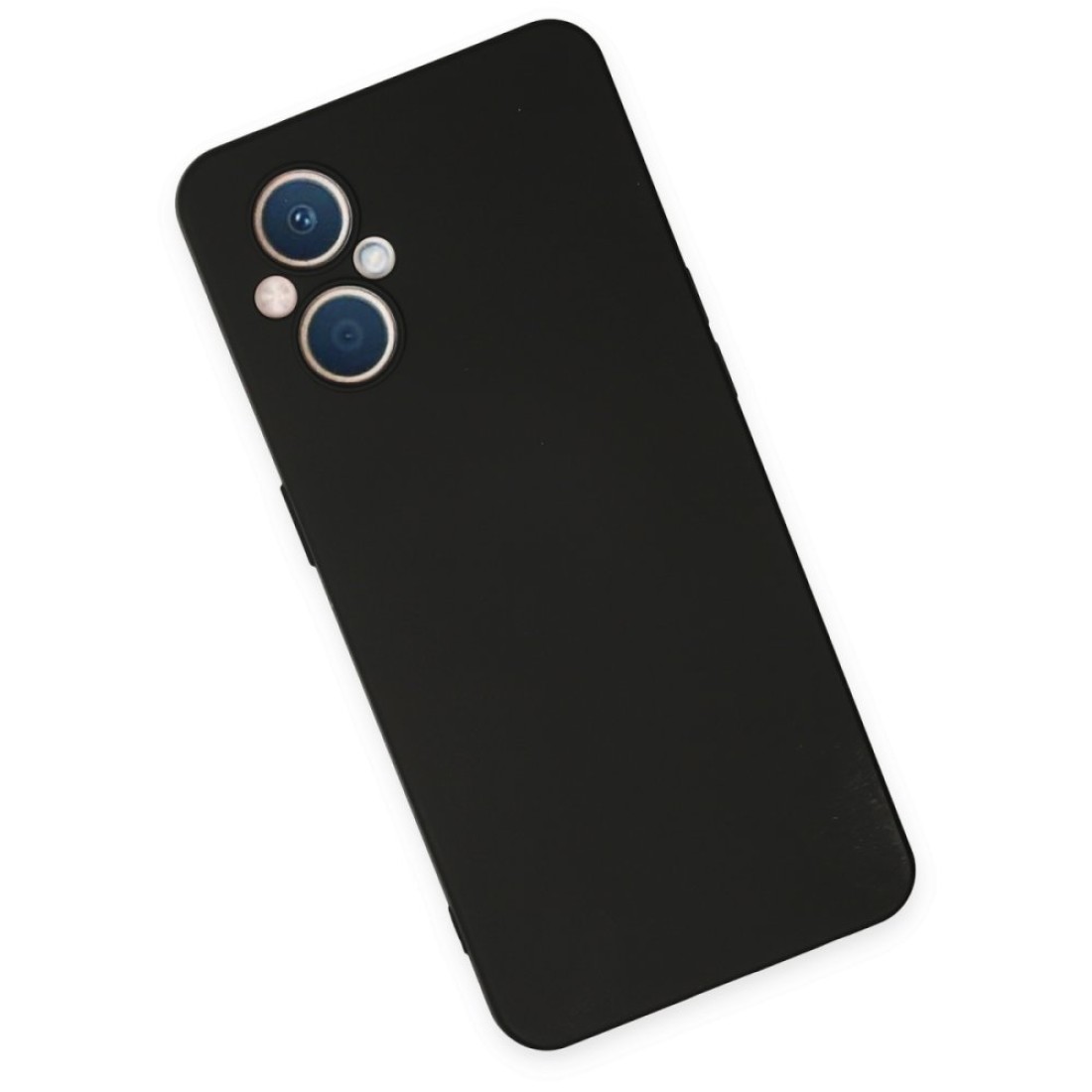  Oppo Reno 8 Lite Kılıf Nano içi Kadife Silikon - Siyah