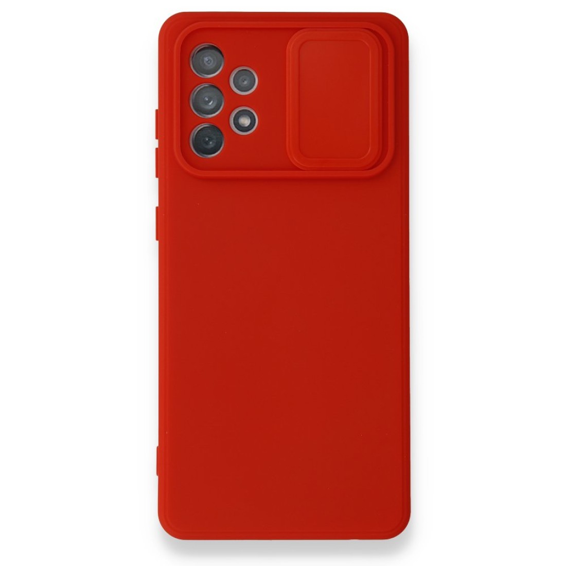  Samsung Galaxy A52 Kılıf Color Lens Silikon - Kırmızı