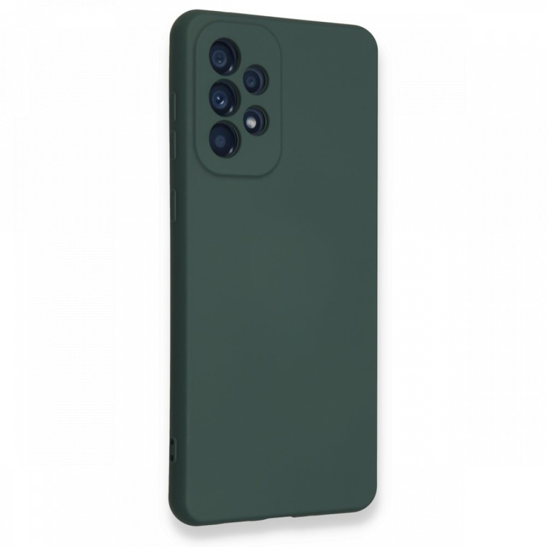 Samsung Galaxy A73 5G Kılıf Nano içi Kadife Silikon - Koyu Yeşil Samsung Galaxy A73 5G Kılıf Nano içi Kadife Silikon - Koyu Yeşil