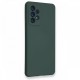 Samsung Galaxy A73 5G Kılıf Nano içi Kadife Silikon - Koyu Yeşil Samsung Galaxy A73 5G Kılıf Nano içi Kadife Silikon - Koyu Yeşil