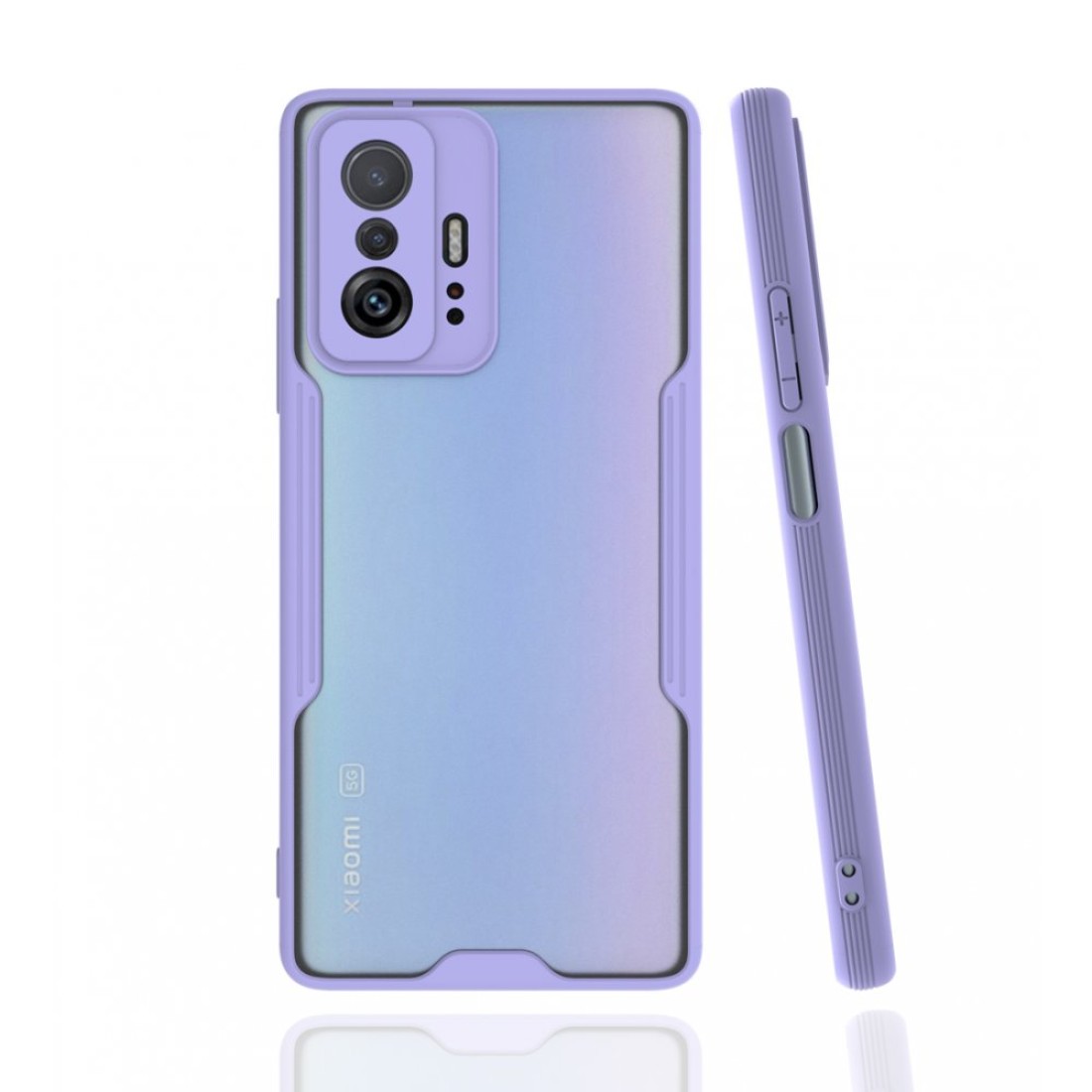  Xiaomi Mi 11T Kılıf Platin Silikon - Lila