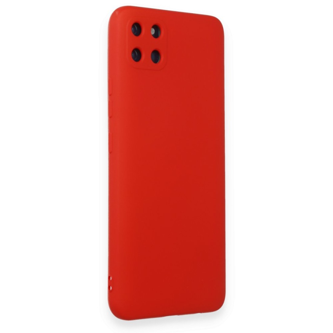  Realme C11 Kılıf Nano içi Kadife Silikon - Kırmızı