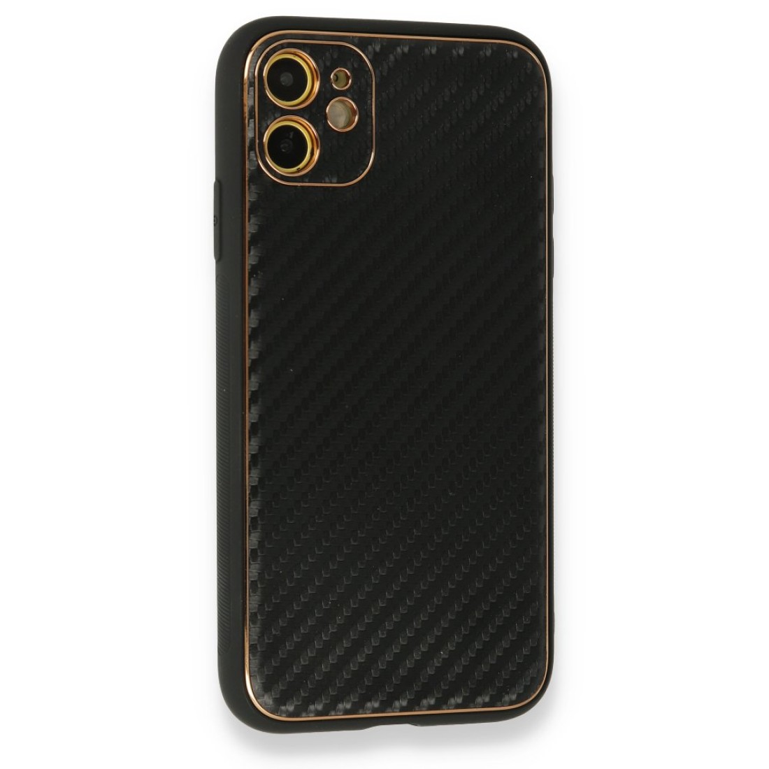 iPhone 12 Kılıf Coco Karbon Silikon - Siyah iPhone 12 Kılıf Coco Karbon Silikon - Siyah