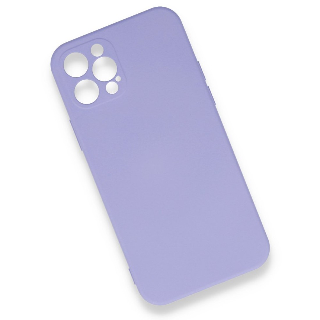  iPhone 12 Pro Kılıf Nano içi Kadife Silikon - Lila