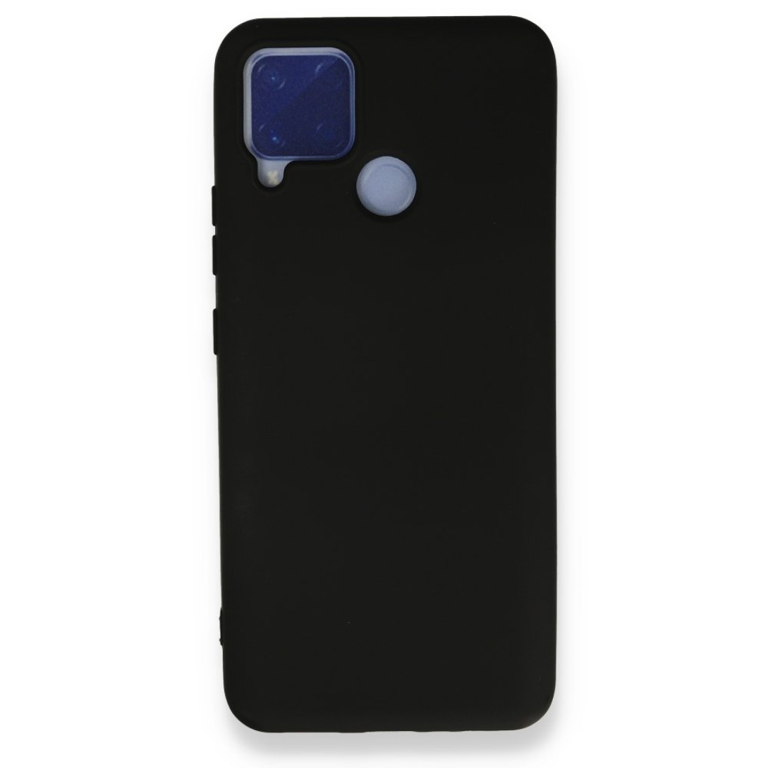  Realme C15 Kılıf Nano içi Kadife Silikon - Siyah