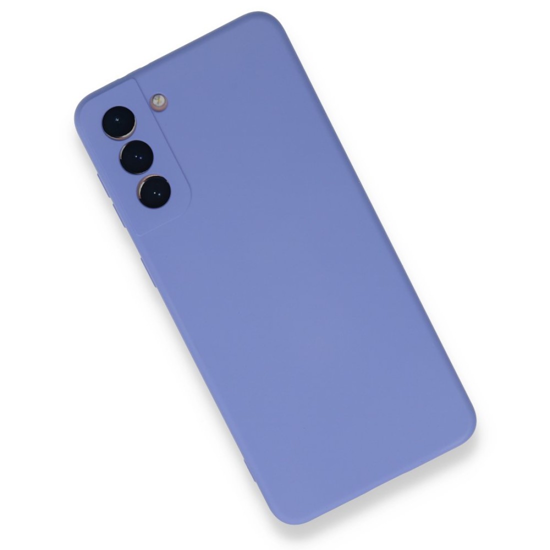  Samsung Galaxy S21 Plus Kılıf Nano içi Kadife Silikon - Lila