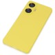  Realme C55 Kılıf Nano içi Kadife Silikon - Sarı