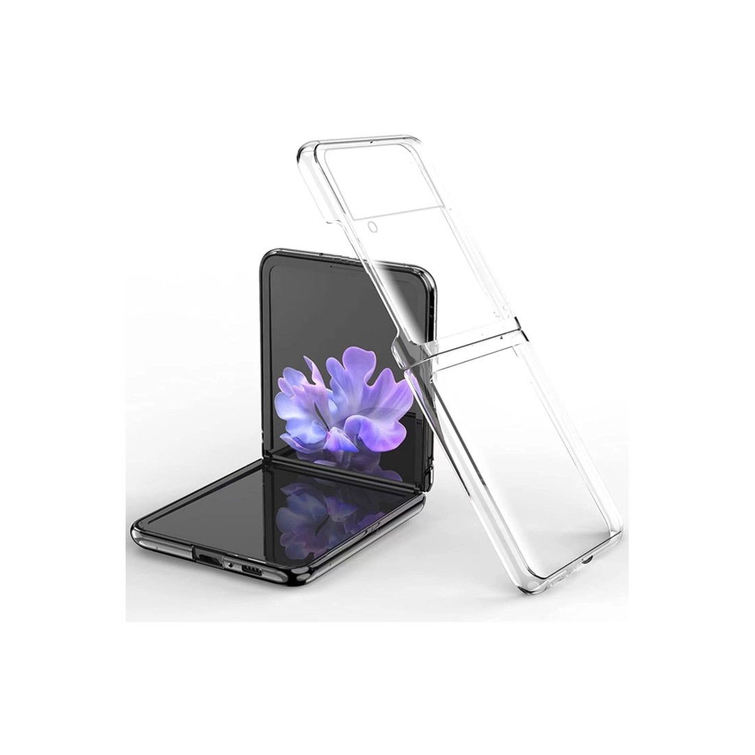 Samsung Galaxy Z Flip 3 Kılıf Fold TPU Silikon - Şeffaf Samsung Galaxy Z Flip 3 Kılıf Fold TPU Silikon - Şeffaf