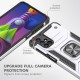  Samsung Galaxy M51 Kılıf Zegna Yüzüklü Silikon Kapak - Gümüş