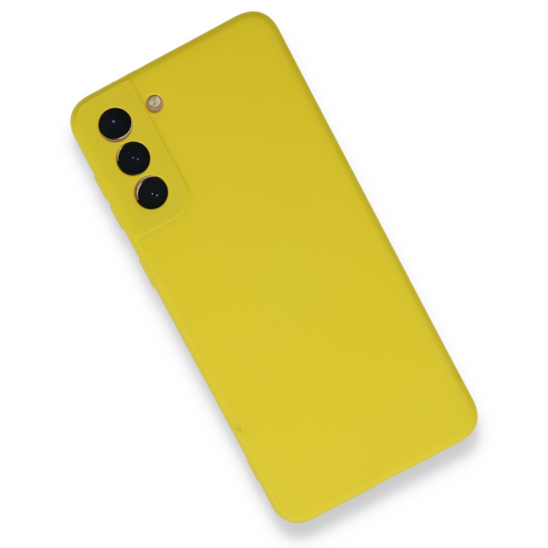 Samsung Galaxy S21 Plus Kılıf Nano içi Kadife Silikon - Sarı Samsung Galaxy S21 Plus Kılıf Nano içi Kadife Silikon - Sarı