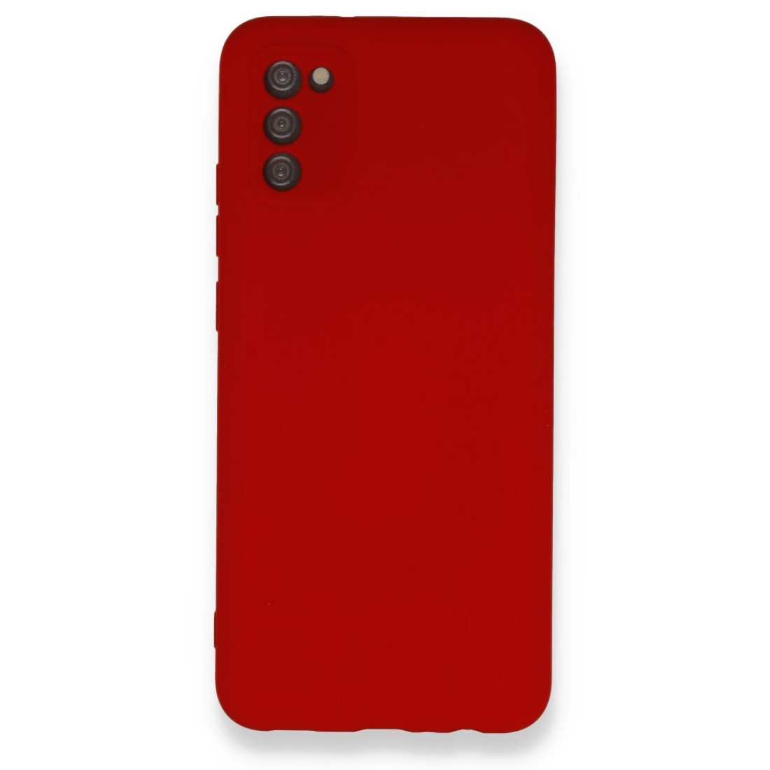  Samsung Galaxy A03S Kılıf Nano içi Kadife Silikon - Kırmızı